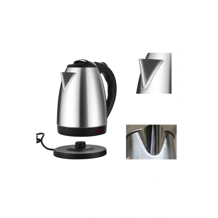 Kettle Su Isıtıcı C F Priz Uyumlu 220 - 240 V Paslanmaz Çelik Kablolu