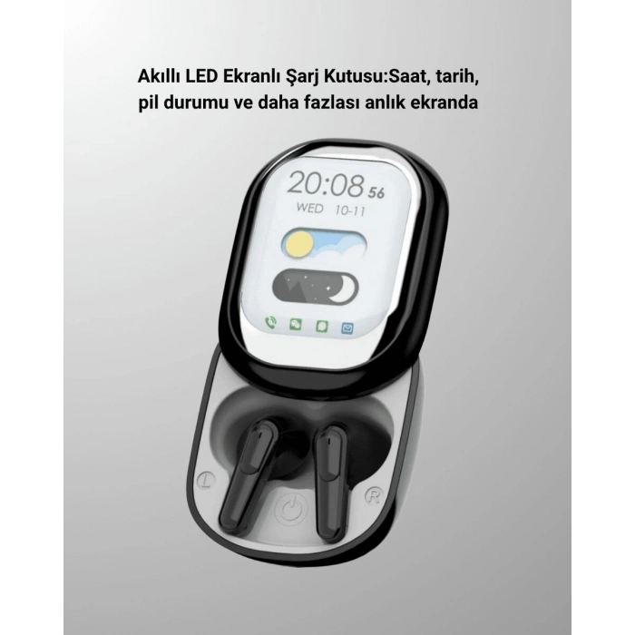 Kişiselleştirilebilir LED Ekranlı Bluetooth Kulaklık – Oyun & Müzik Modlu