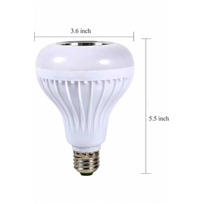 Kumandalı RGB Led Işık Bluetooth Hoparlör Ses Lambası Renkli Ampul