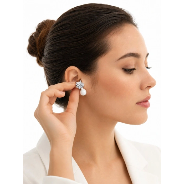 Küpeli Kablosuz Bluetooth Kulaklık Uzun Süreli Şarj Özellikli