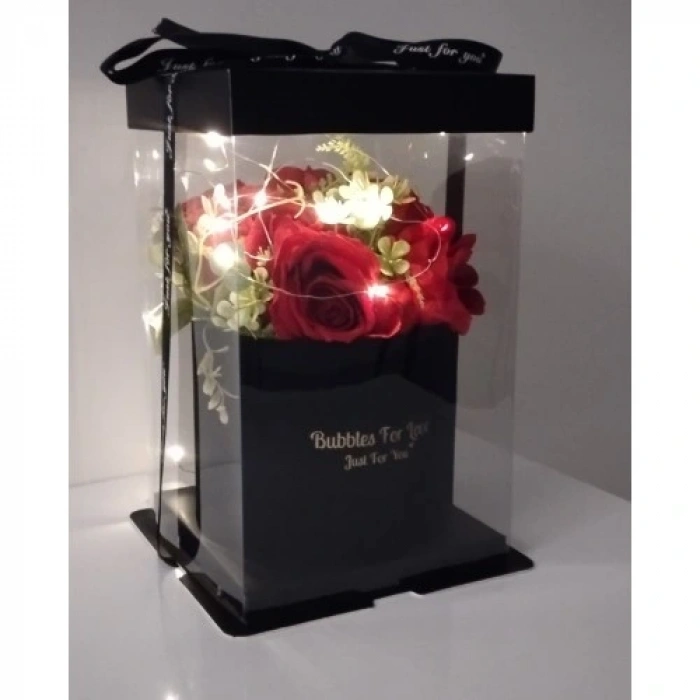 HERŞEYTREND Led Işıklı Kırmızı Sevgililer Günü Hediyesi