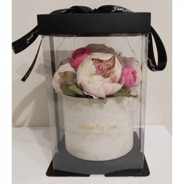 HERŞEYTREND Led Işıklı Pembe Sevgililer Günü Hediyesi