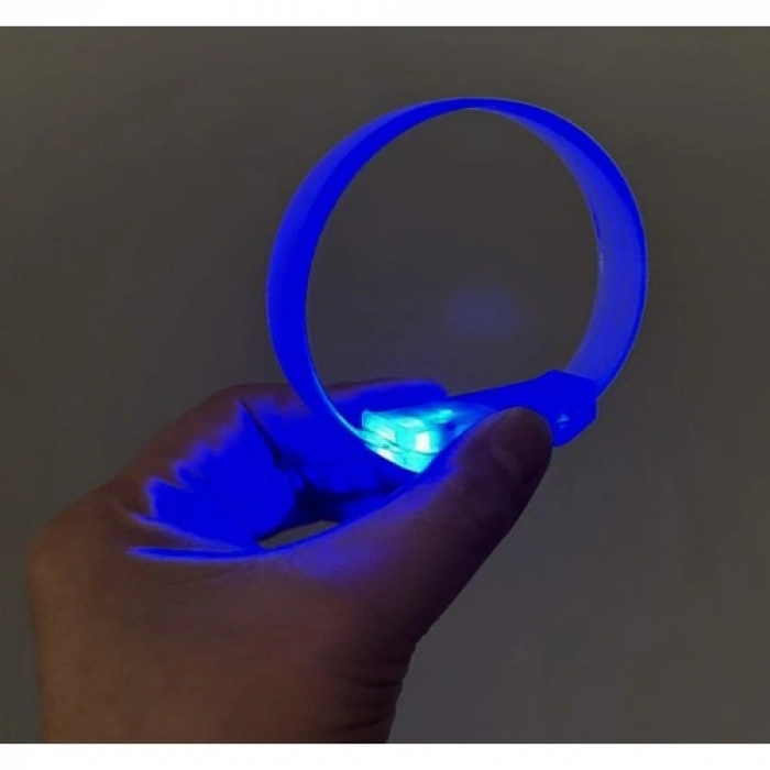 Litae Trend 3 Modlu Pilli LED Işıklı Esnek Parti Bilekliği Mavi