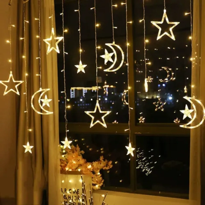 Litae Trend Ay ve Yıldız Perde LED Işık