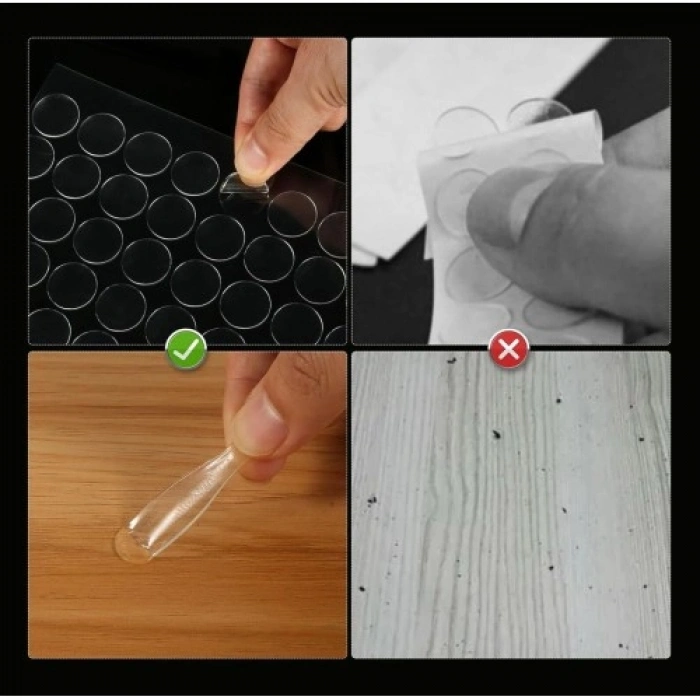 Litae Trend Çift Taraflı Yuvarlak Montaj Macunu 42li