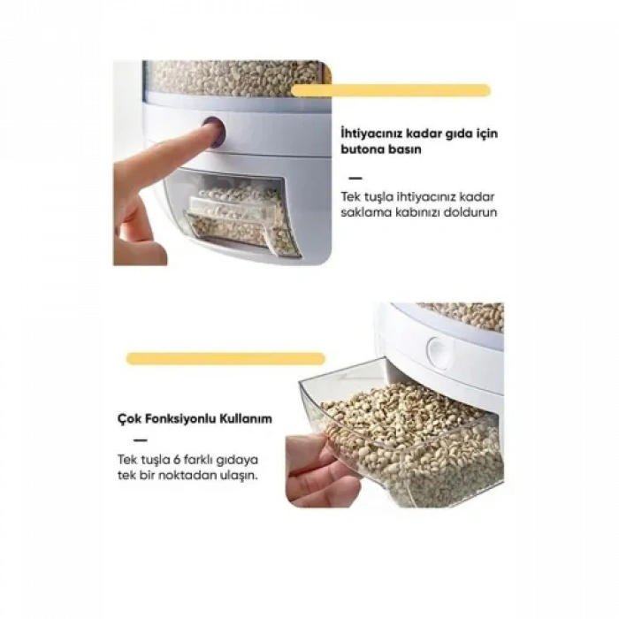 HERŞEYTREND Dönebilen Kuru Gıda Ve Bakliyat Organizeri
