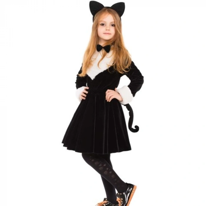 HERŞEYTREND Kedi Kostüm Taç Kuyruk Papyon Seti 1 Adet