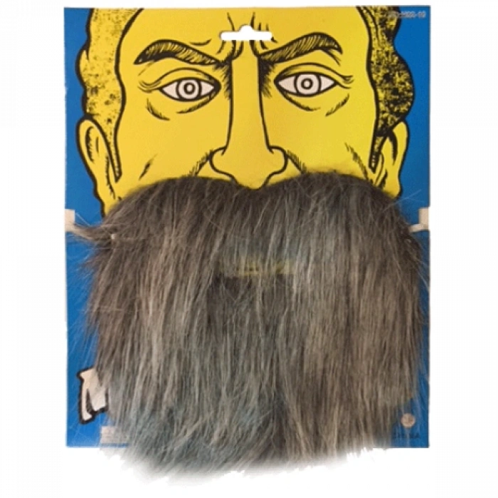 HERŞEYTREND Kırçıllı Korsan Sakalı Gri Renk Takma Sakal