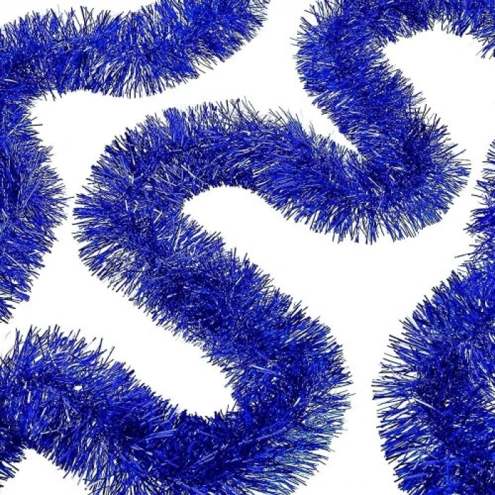 HERŞEYTREND Parti İçin Mega Kalın Sim Süs 2 Metre Uzunluk 10 cm Genişlik Mavi İthal