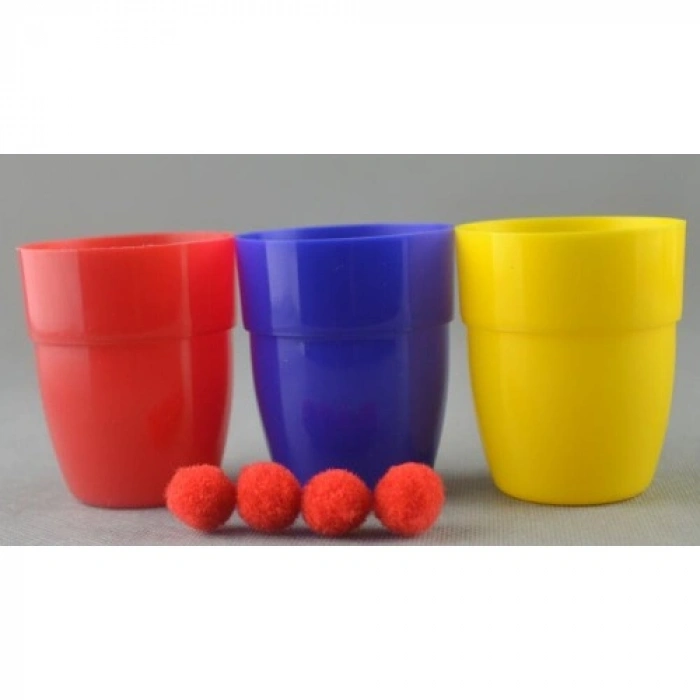 Litae Trend Renkli Kupalar ve Toplar Sihirbazlık Seti - Başlangıç Seviyesi Sihir Malzemesi