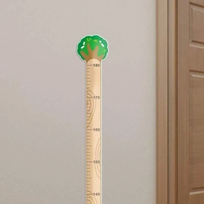 Litae Trend Sevimli Figürlü Çocuk Odası Boy Ölçer Sticker 180 cm