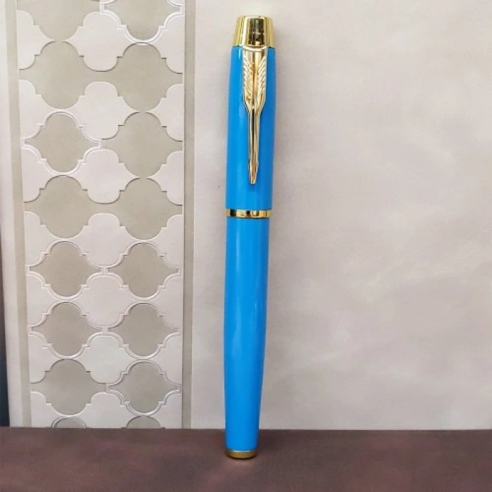 Litae Trend  Turkuaz Metal Roller Kalem