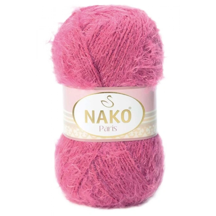 LitaeTrend 1 Adet Paris El Örgü ipi Yünü Koyu Pembe 6578