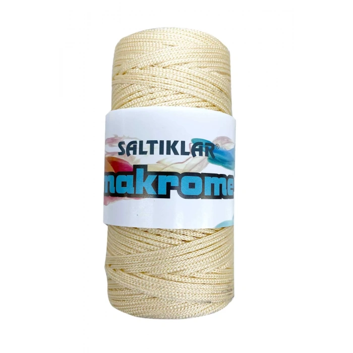 LitaeTrend 1 Adet Polyester Makrome İpi 270 Krem 100 gr