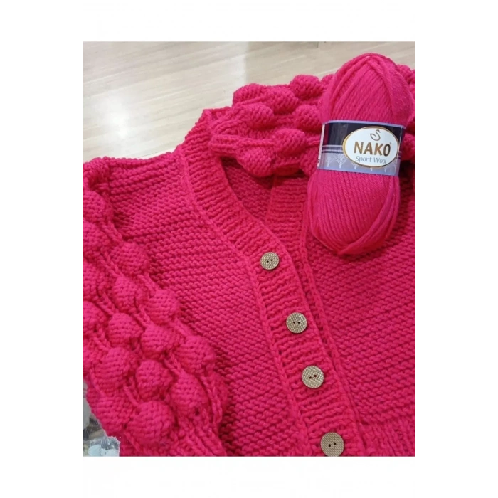 LitaeTrend 1 Adet Sport Wool Atkı Bere Ceket Yelek Örgü İpi Yünü No: 185 Fırtına