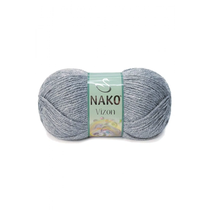 LitaeTrend 1 Adet Vizon Premium Akrilik El Örgü İpi Yünü Renk No:194 Sis Gri