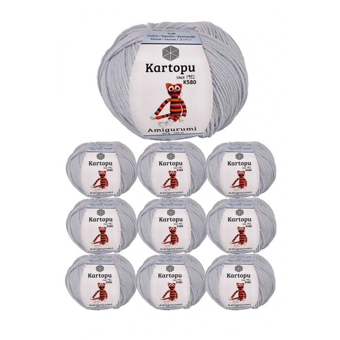 LitaeTrend 10 Adet Amigurumi El Örgü İpi 50gr 580