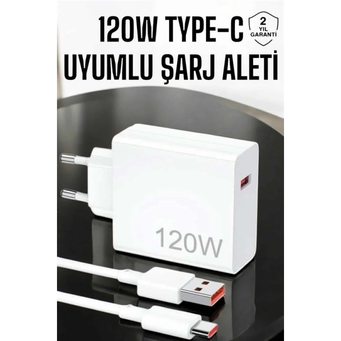 LitaeTrend 120W Şarj Aleti Type-C Uyumlu Turbo Şarj Aleti