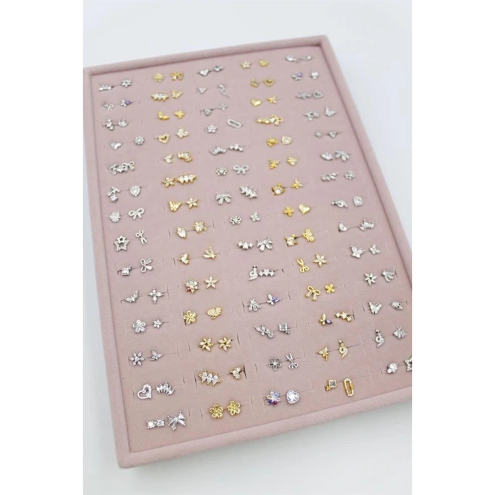 HERŞEYTREND 140lı Standlı Tragus Küpe - ÇOK RENKLİ