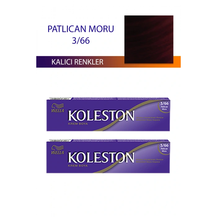 LitaeTrend 2 Adet Single Tüp Boya Saç Boyası Patlıcan Moru 3/66