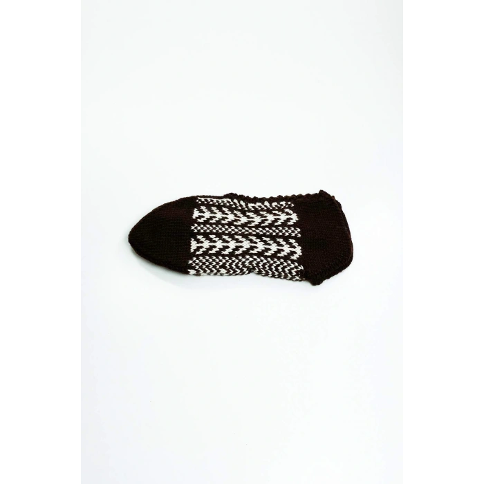 LitaeTrend 2 Çift El Örgüsü Kışlık Şık Kadın Yün Patik Set 11