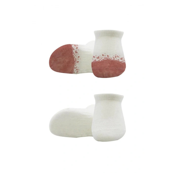 LitaeTrend 2li Penye Sneakers Çorap Bs20105 Ekru Pudra