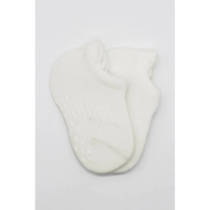 LitaeTrend 2li Sneakers Kaymaz Basic Penye Çorap Bs20103 Ekru Ekru