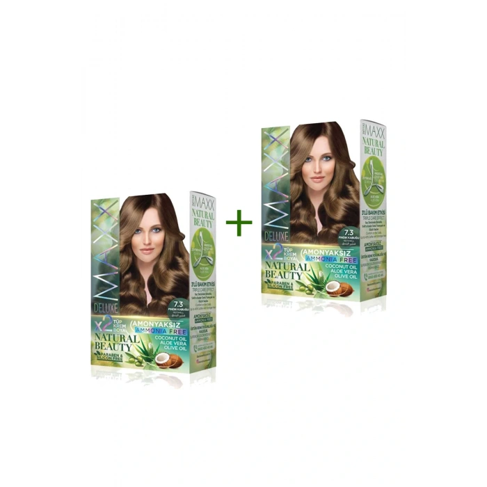 LitaeTrend 2 Paket Natural Beauty Amonyaksız Saç Boyası 7.3 Fındık Kabuğu