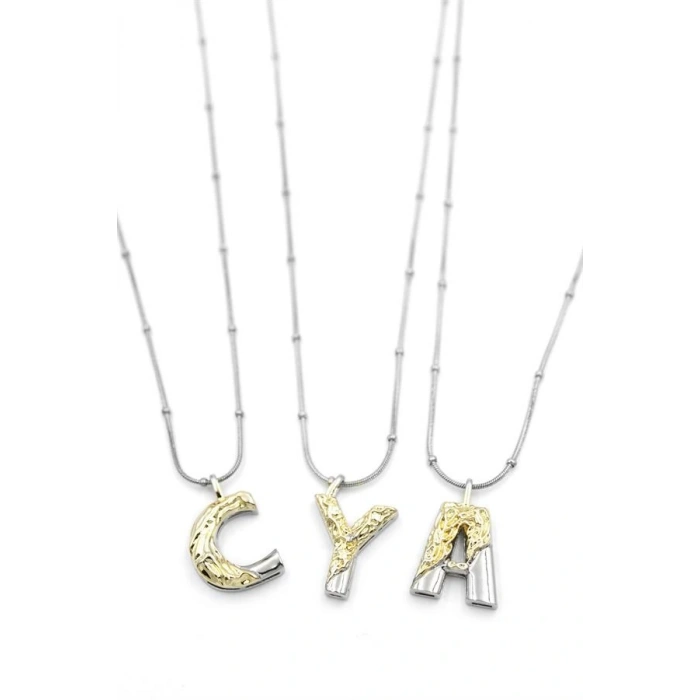 LitaeTrend 24lü Harf Kolye - Gümüş