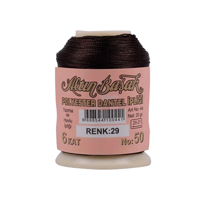 LitaeTrend 3 Adet Altınbaşak Oya ve Dantel İpi 20 gr - Royaleks - No: 029 - 694 - 489