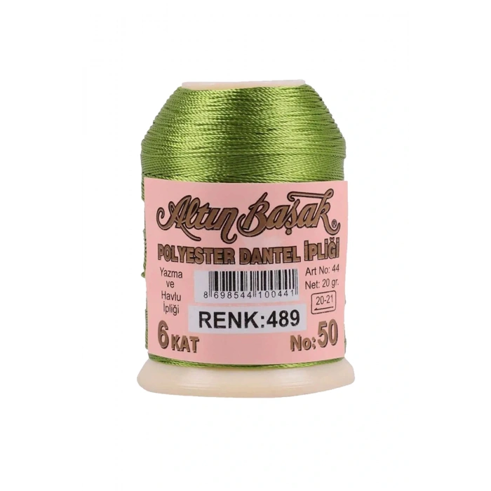 LitaeTrend 3 Adet Altınbaşak Oya ve Dantel İpi 20 gr - Royaleks - No: 489