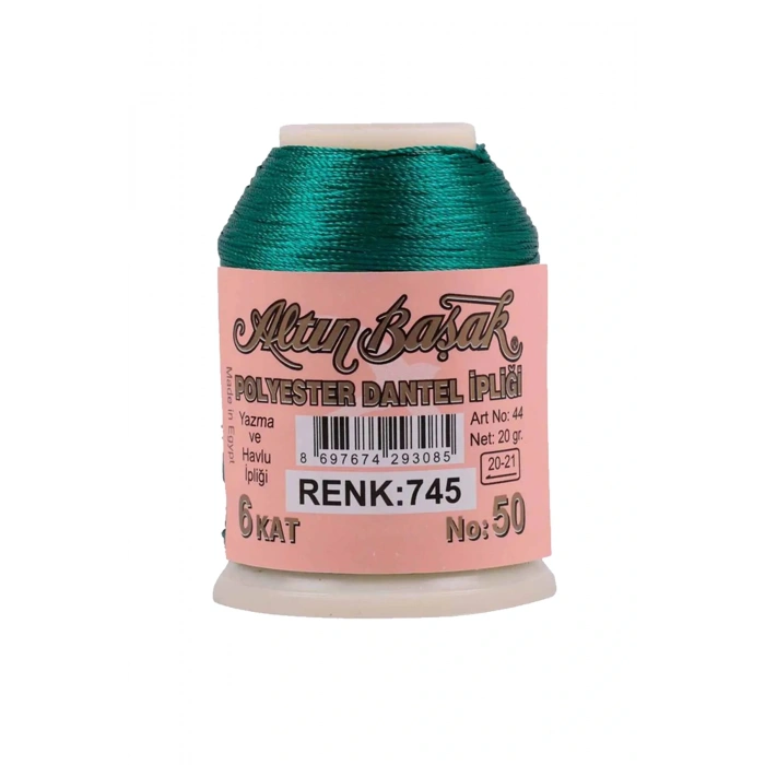 LitaeTrend 3 Adet Altınbaşak Oya ve Dantel İpi 20 gr - Royaleks - No: 745