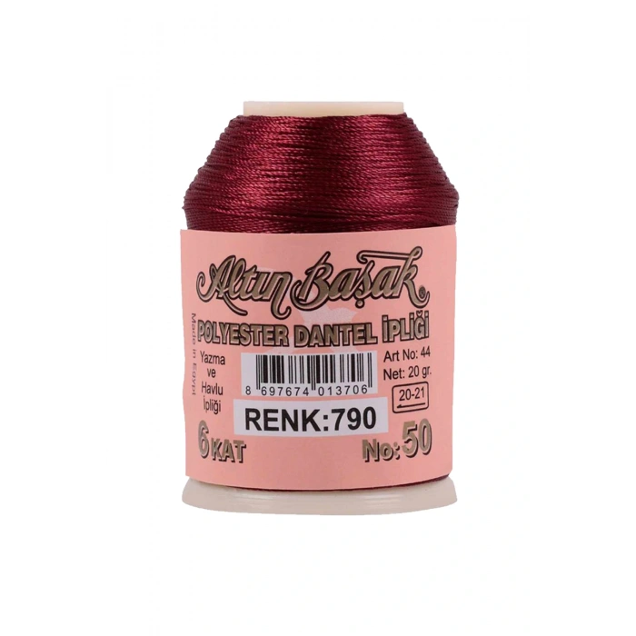 LitaeTrend 3 Adet Altınbaşak Oya ve Dantel İpi 20 gr - Royaleks - No: 790