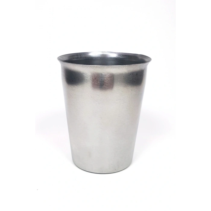 LitaeTrend 3 Adet Paslanmaz Çelik Krom Bardak 9 x 7,5 x 5,5cm