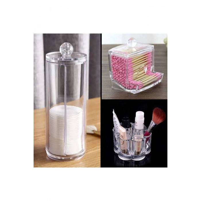 HERŞEYTREND 3lü Makyaj Organizer Set Royaleks-AK504