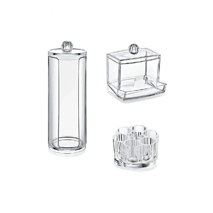 LitaeTrend 3lü Organizer Makyaj Kozmetik Organizeri