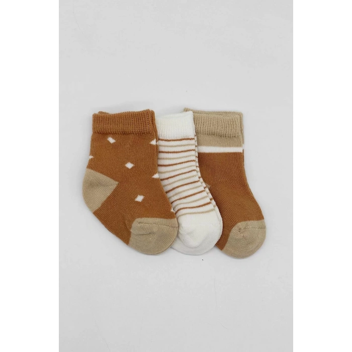 LitaeTrend 3lü Penye Erkek Soket Çorap Bs10111 Hardal