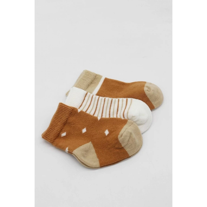 LitaeTrend 3lü Penye Erkek Soket Çorap Bs10111 Hardal