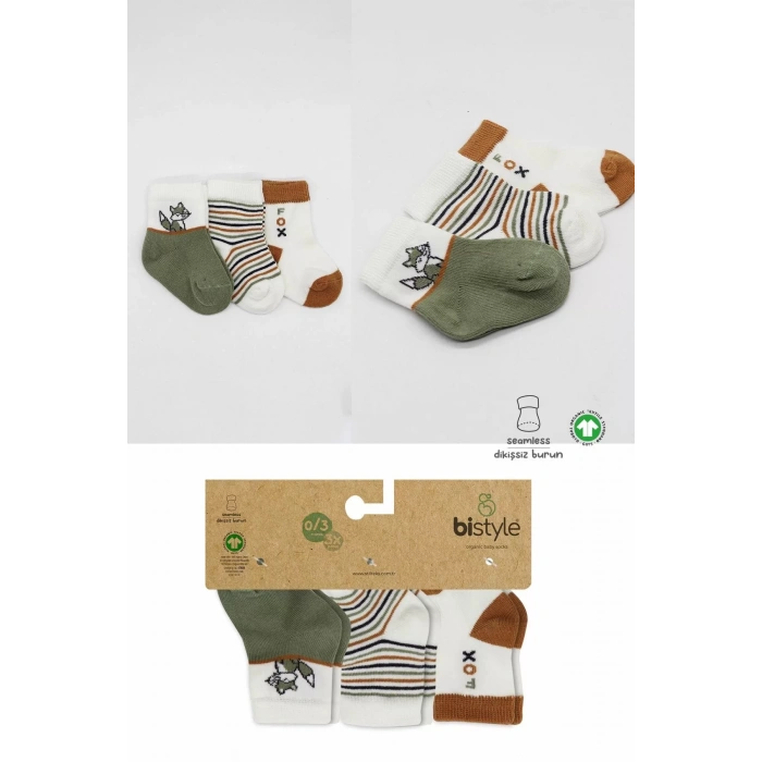 LitaeTrend 3lü Penye Soket Çorap Bs10109 Nil