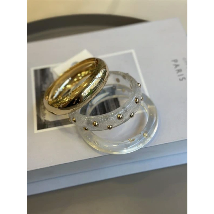 LitaeTrend 3lü Set Bilezik - Şeffaf