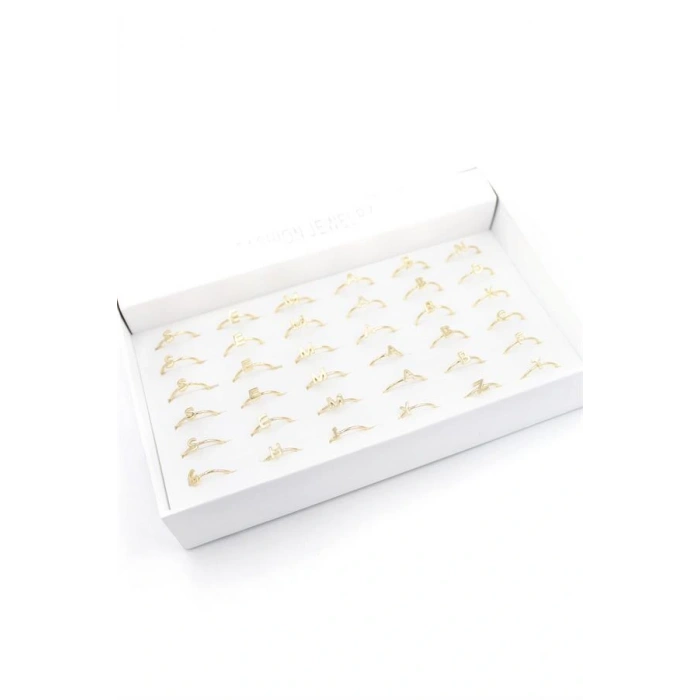 LitaeTrend 36lı Harf Yüzük - Altın