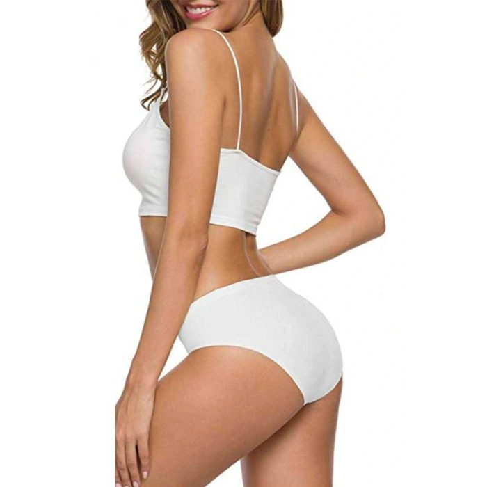 LitaeTrend 4 Adet Kadın Dikişsiz Lazer Kesim Esnek İz yapmayan Külot S3