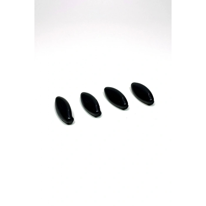 HERŞEYTREND 4 Adet Plastik Çengelli Eşarp Ve Şal İğnesi Siyah 4 cm