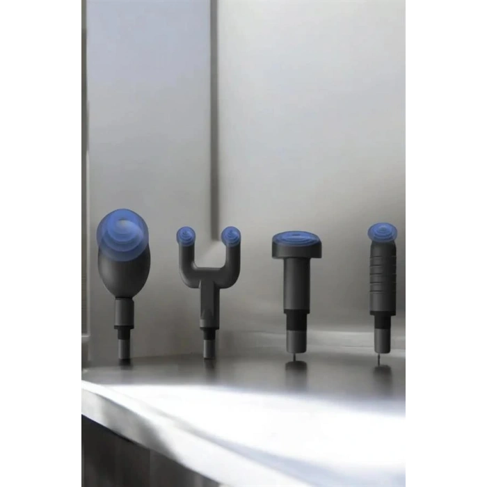 LitaeTrend 4 Başlıklı Darbeli Şarjlı Masaj Aleti Tabancası Kablosuz