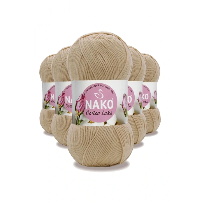 LitaeTrend 5 Adet Cotton Lüks Yelek Tunik Kazak Bluz Hırka İpi Yünü Camel 97582