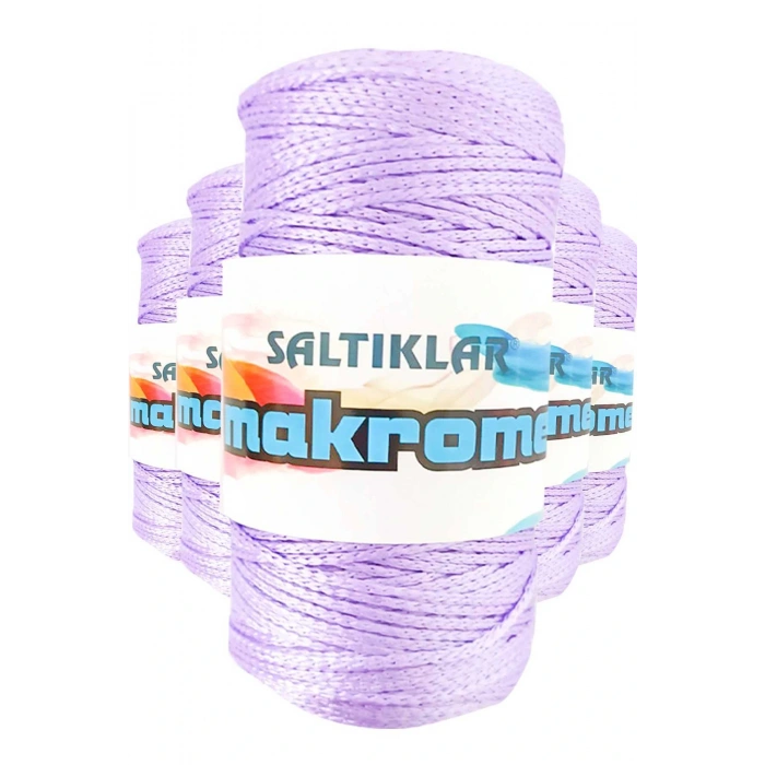 LitaeTrend 5 Adet Polyester Makrome İpi 3200 Lila 100 gr