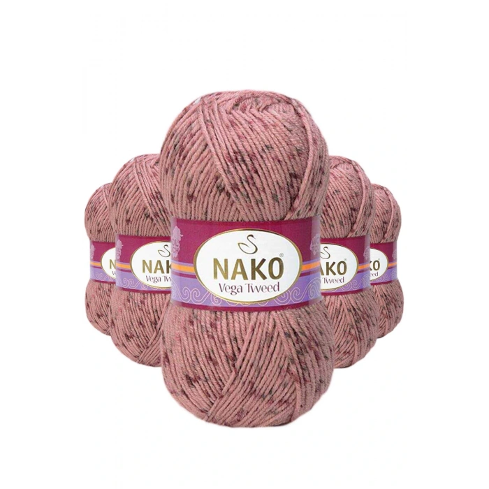 LitaeTrend 5 Adet Vega Tweed Premium Akrilik El Örgü İpi Yünü No: 31760