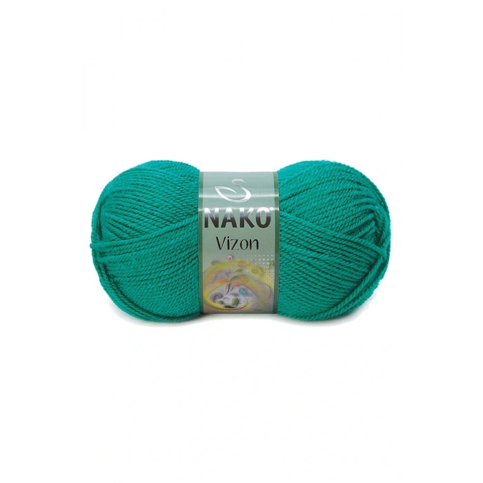 LitaeTrend 5 Adet Vizon Premium Akrilik El Örgü İpi Yünü Renk No:181 Ördek Başı Yeşil