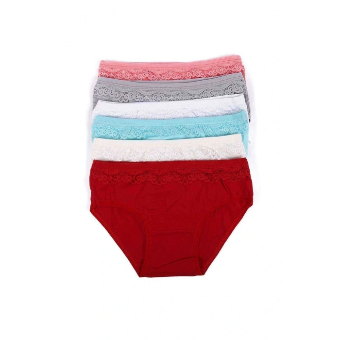 LitaeTrend 6 adet Kız Çocuk Dantelli Kız Bikini 408