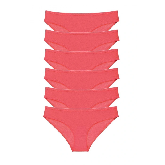 LitaeTrend 6 adet Süper Eko Set Likralı Kadın Slip Külot Fuşya